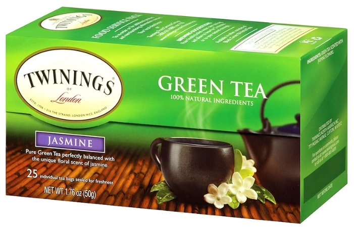 Чай зеленый Twinings Jasmine ароматизированный в пакетиках (фото modal 1)