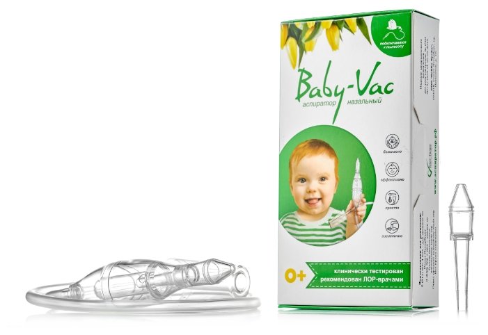 Вакуумный аспиратор Baby-Vac для носа (фото modal 1)