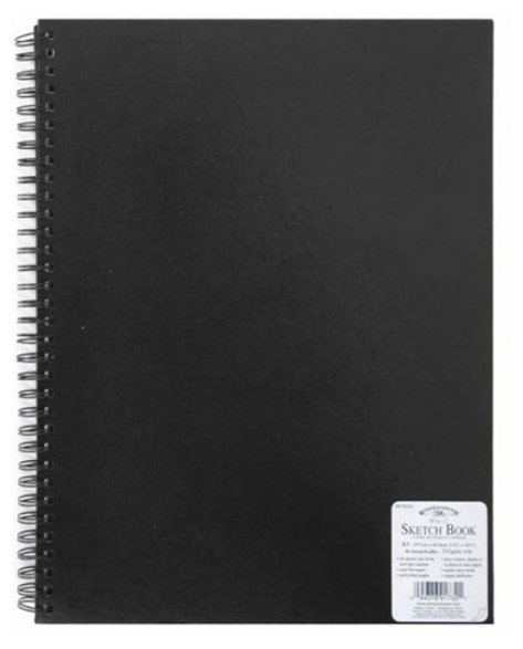 Скетчбук для эскизов Winsor & Newton Hard Back Sketch Book 21 х 14.8 см (A5), 110 г/м², 80 л. (фото modal 1)