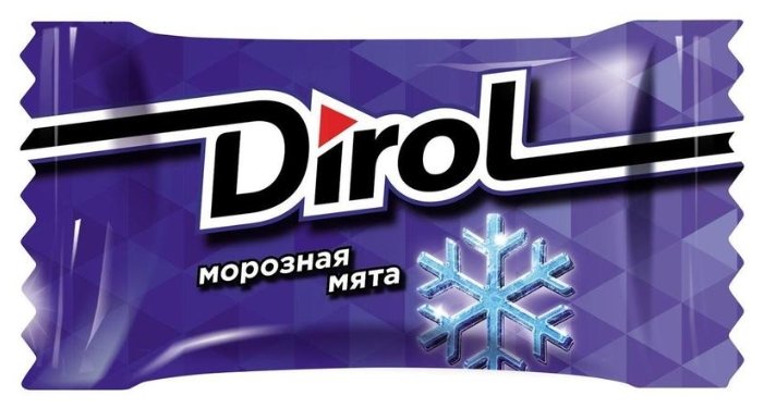 Жевательная резинка Dirol Cadbury Морозная мята, без сахара 100 шт (фото modal 1)