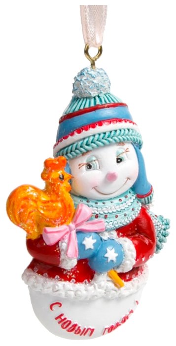 Елочная игрушка Феникс Present Снеговик с конфетой (77794) (фото modal 1)
