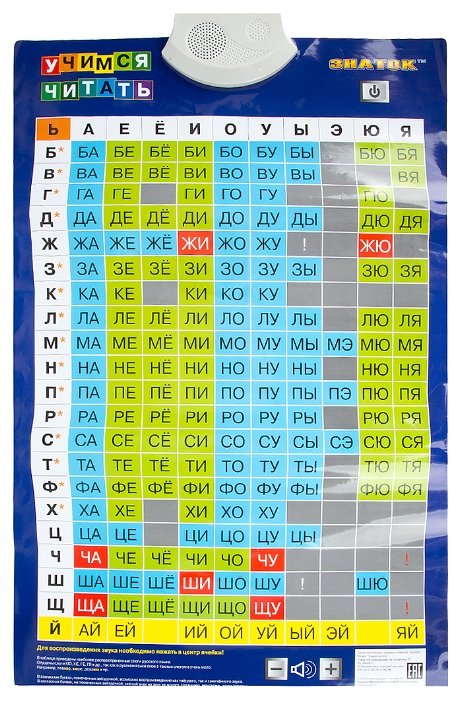 Электронный плакат Знаток Учимся читать PL-05-LR (фото modal 4)