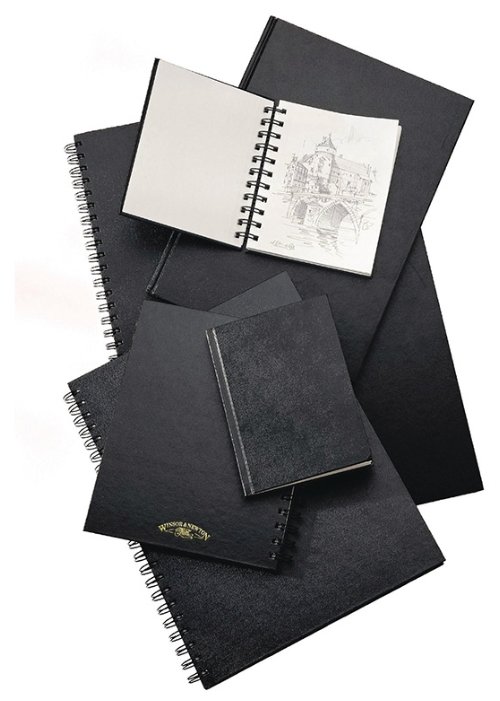 Скетчбук для эскизов Winsor & Newton Hard Back Sketch Book 21 х 14.8 см (A5), 110 г/м², 80 л. (фото modal 2)