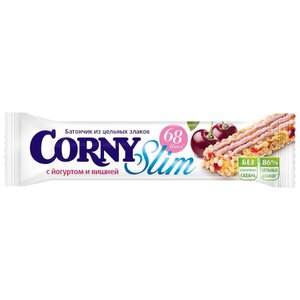 Злаковый батончик Corny Slim без сахара с йогуртом и вишней, 20 г (фото modal nav 1)