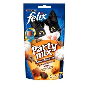 Лакомство для кошек Felix Party Mix Оригинальный микс со вкусом курицы, печени и индейки (фото modal nav 4)