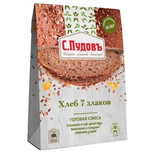 С.Пудовъ Смесь для выпечки хлеба Хлеб 7 злаков, 0.5 кг (фото modal nav 1)
