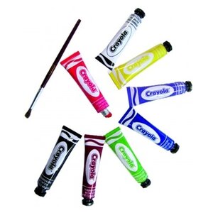 Crayola Темперные краски 8 цветов х 12 мл, с палитрой (7407) (фото modal nav 2)