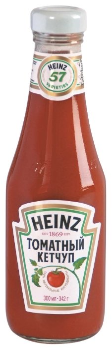 Кетчуп Heinz Томатный, стеклянная бутылка (фото modal 1)