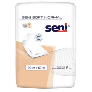 Пеленки Seni Soft Normal (SE-091-SN05-J03) 60 х 90 см (5 шт.) (фото modal nav 1)