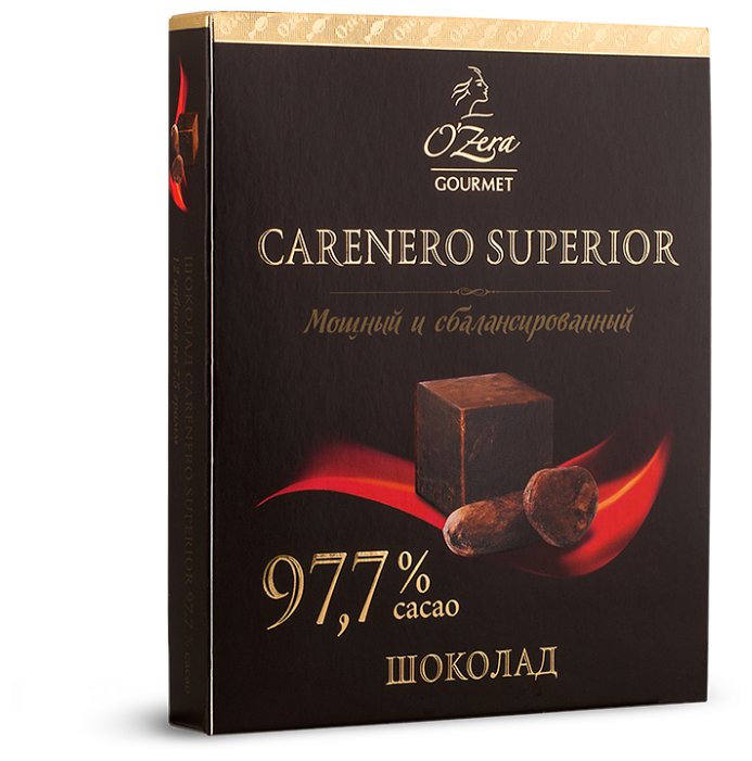 Шоколад Озерский сувенир горький порционный Carenero Superior 97.7% какао (фото modal 1)