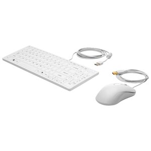 Клавиатура и мышь HP 1VD81AA Keyboard and Mouse Healthcare Edition White USB (фото modal nav 1)