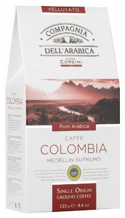 Кофе молотый Compagnia Dell` Arabica Colombia Medellin Supremo (фото modal 2)