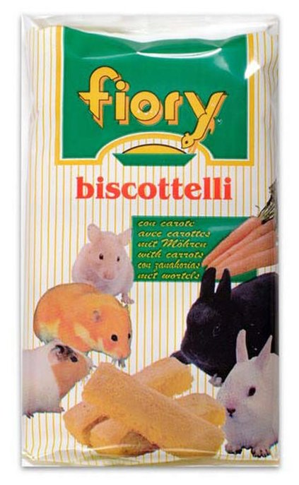 Лакомство для грызунов Fiory Biscottelli с морковью (фото modal 1)