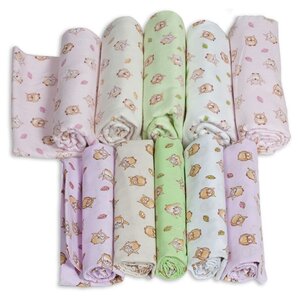 Многоразовые пеленки Чудо-Чадо для новорожденных большой подарочный набор (10 шт) (фото modal nav 4)