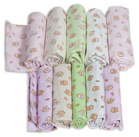 Многоразовые пеленки Чудо-Чадо для новорожденных большой подарочный набор (10 шт) (фото modal 4)
