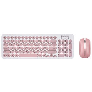 Клавиатура и мышь Jet.A Slim Line KM30W White-Pink USB (фото modal nav 1)