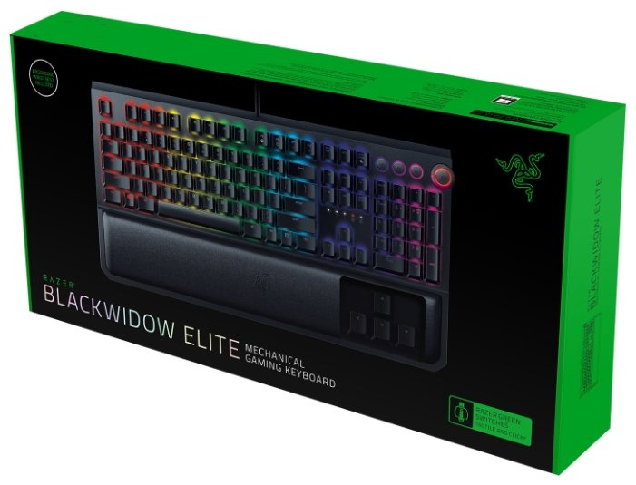 Клавиатура Razer BlackWidow Elite (Green Switch) Black USB (фото modal 8)