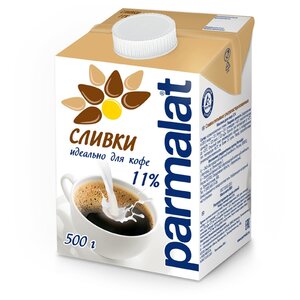 Сливки Parmalat ультрапастеризованные 11%, 500 г (фото modal nav 1)