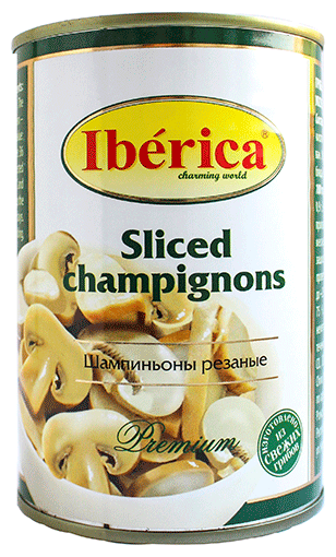 Шампиньоны Iberica резаные (жестяная упаковка) (фото modal 1)