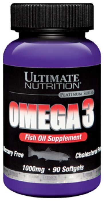 Омега жирные кислоты Ultimate Nutrition Omega 3 (90 капсул) (фото modal 1)