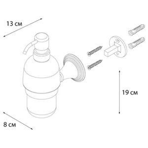 Дозатор для жидкого мыла Fixsen Luksor FX-71612B (фото modal nav 4)