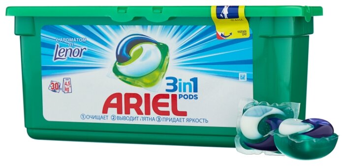 Капсулы Ariel PODS 3-в-1 Touch of Lenor Fresh (фото modal 1)