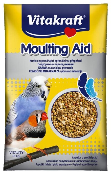 Добавка в корм Vitakraft для волнистых попугаев и экзотических птиц в период линьки (фото modal 1)