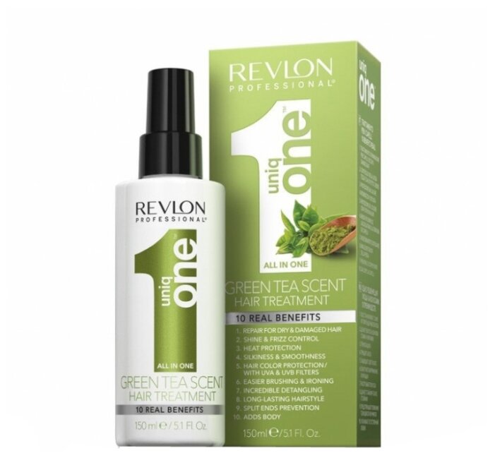 Revlon Professional Uniq One Несмываемая маска-спрей для волос с ароматом зеленого чая (фото modal 1)