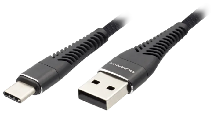 Кабель Qumann USB - USB Type C 1 м (фото modal 12)