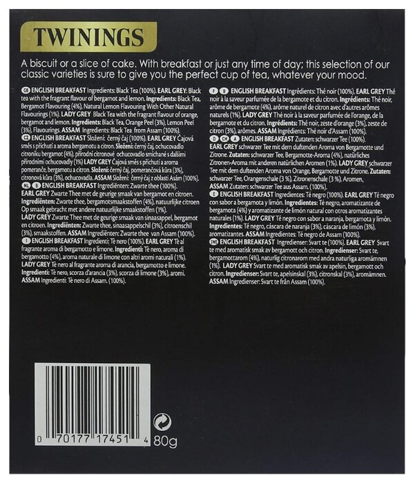 Чай черный Twinings Collection Speciality teas ассорти в пакетиках (фото modal 4)