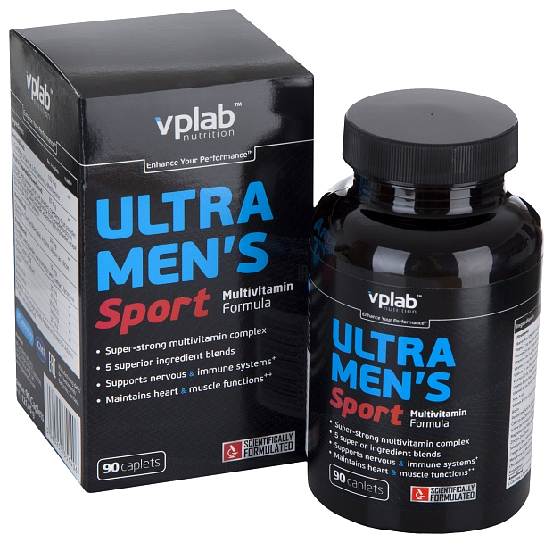 Минерально-витаминный комплекс VP Laboratory Ultra Men’s Sport (90 каплет) (фото modal 1)