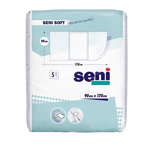 Пеленки Seni Soft (SE-091-S005-004) 90 х 170 см (5 шт.) (фото modal 1)