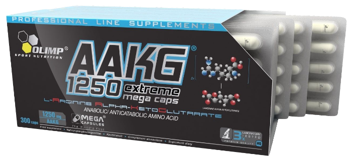 Аминокислота Olimp AAKG 1250 Mega (300 капсул) (фото modal 2)