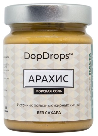 DopDrops Паста ореховая Арахис (морская соль) стекло (фото modal 1)
