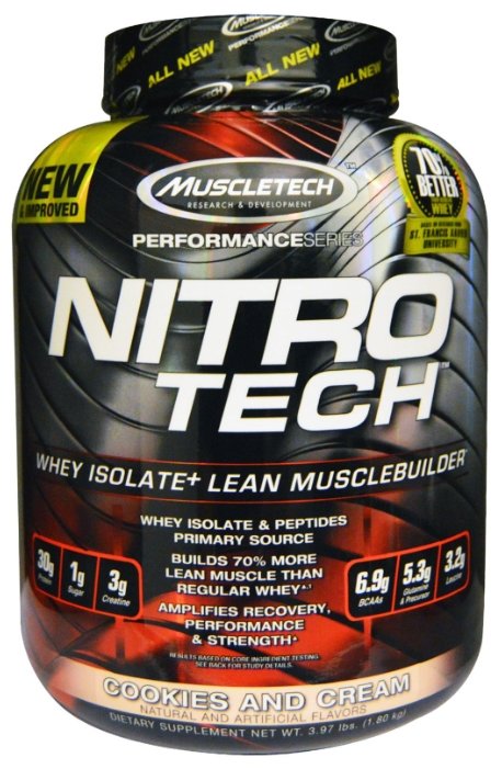 Протеин MuscleTech Nitro Tech (1.8 кг), (фото modal 3)