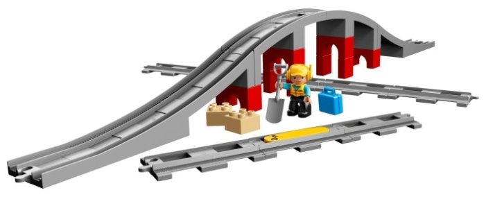 Конструктор LEGO Duplo 10872 Железнодорожный мост и рельсы (фото modal 3)