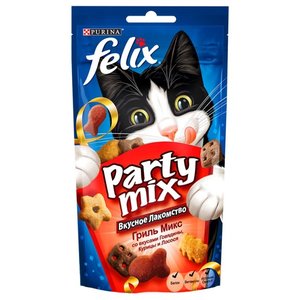 Лакомство для кошек Felix Party Mix Гриль-микс со вкусом говядины, курицы и лосося (фото modal nav 4)