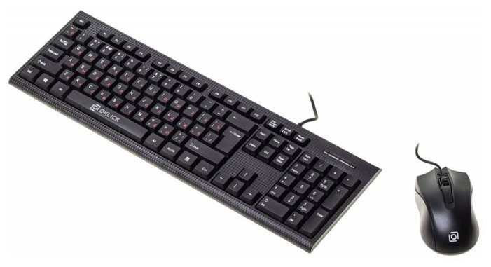 Клавиатура и мышь Oklick 620M Black USB (фото modal 2)