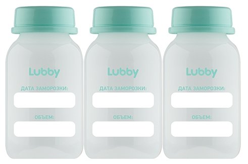 Lubby Бутылочки-контейнеры для грудного молока (фото modal 1)