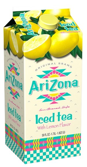 Чай AriZona Iced tea with Lemon Flavor, тетра-пак (фото modal 1)