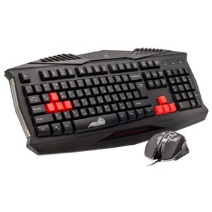 Клавиатура и мышь Xtrikeme MK-801 Black USB (фото modal nav 1)