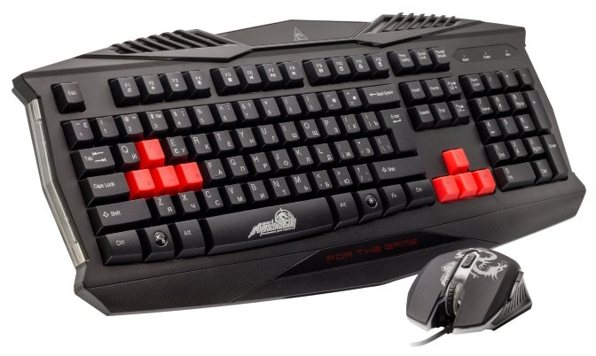 Клавиатура и мышь Xtrikeme MK-801 Black USB (фото modal 1)