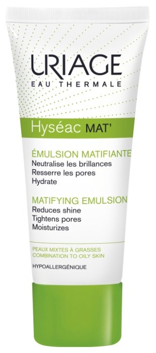 Uriage Hyseac Mat Эмульсия для лица матирующий уход для комбинированной и жирной кожи (фото modal 1)