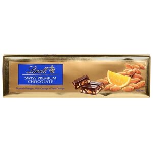 Шоколад Lindt Swiss premium темный с апельсином и миндалем (фото modal nav 2)