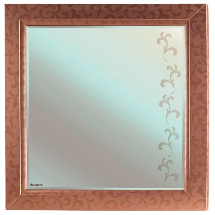 Зеркало Bellezza Маргарита 85х88см бронза в раме (фото modal 1)