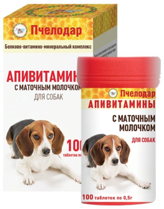 Витамины Пчелодар Апивитамины с маточным молочком для собак, (фото modal 2)