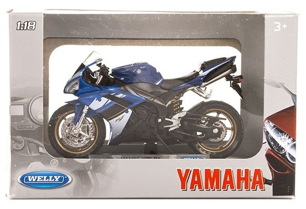 Мотоцикл Welly Yamaha YZF-R1 (12806P) 1:18 (фото modal 2)