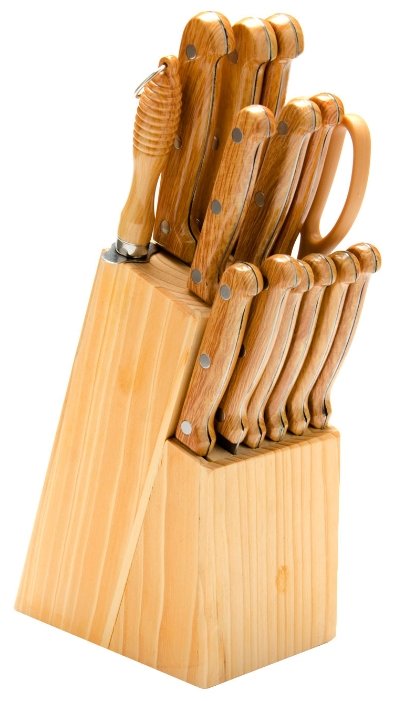 Набор MAYER & BOCH 12 ножей, ножницы и мусат с подставкой 24251 / 24252 / 24253 (фото modal 7)