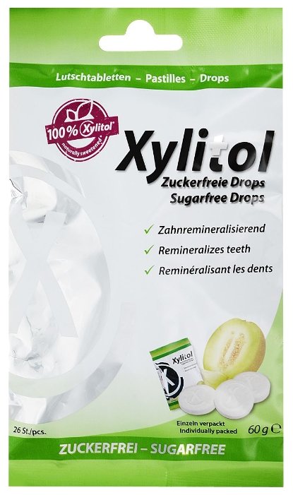 Леденцы miradent Xylitol Drops дыня 60 г (фото modal 1)