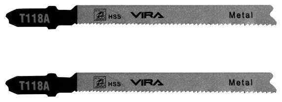 Набор пилок для лобзика Vira T118A 552038 2 шт. (фото modal 1)